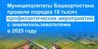 Муниципалитеты Башкортостана провели порядка 10 тысяч профилактических мероприятий с землепользователями в 2025 году - Город Агидель