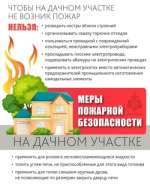 Правила пожарной безопасности для дачников.
